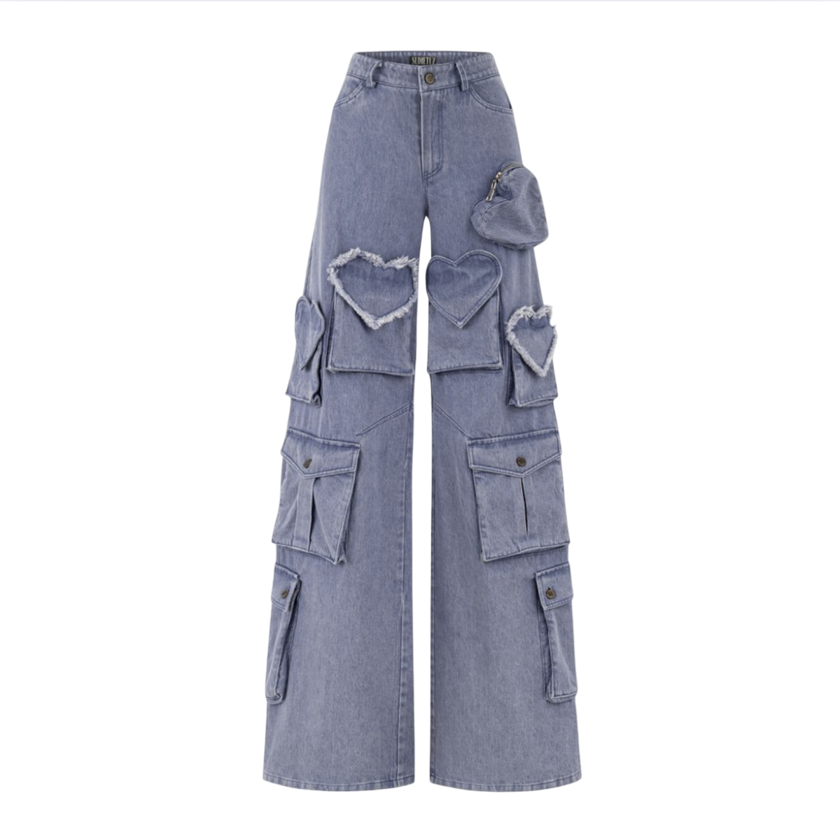 Jeans Oversize con Corazones - Rebel Love